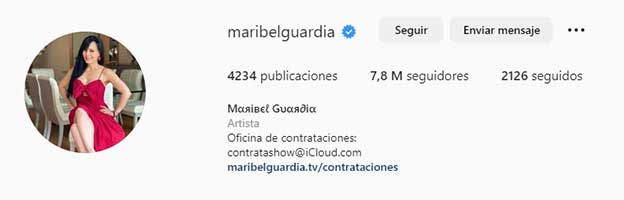 Instagram Oficial de Maribel Guardia